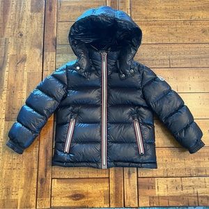 Size 4 Years Moncler Kids Navy Red Gaston Giubbotto Puffer Jacket Coat Boy Girl